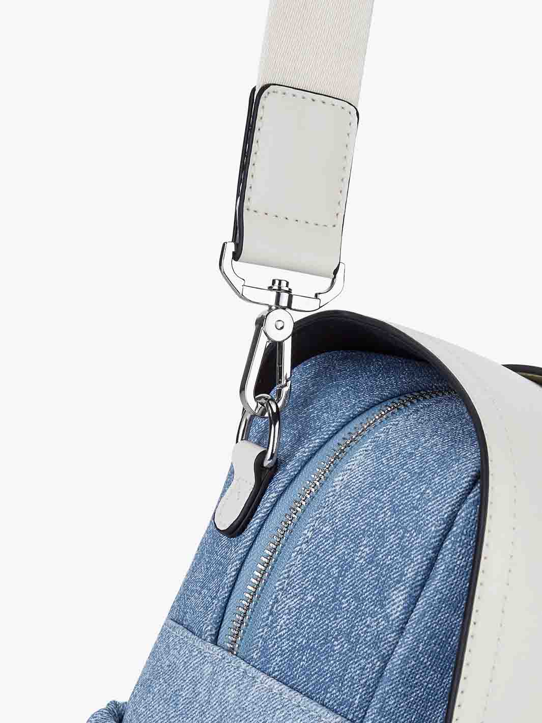 Denim-Inspired PU Fabric 15.6-Inch Briefcase - Image 15