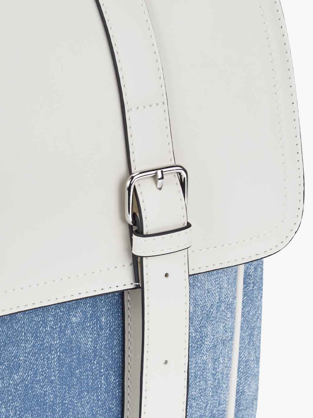 Denim-Inspired PU Fabric 15.6-Inch Briefcase - Image 16