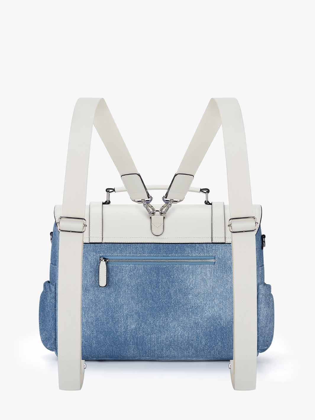 Denim-Inspired PU Fabric 15.6-Inch Briefcase - Image 7
