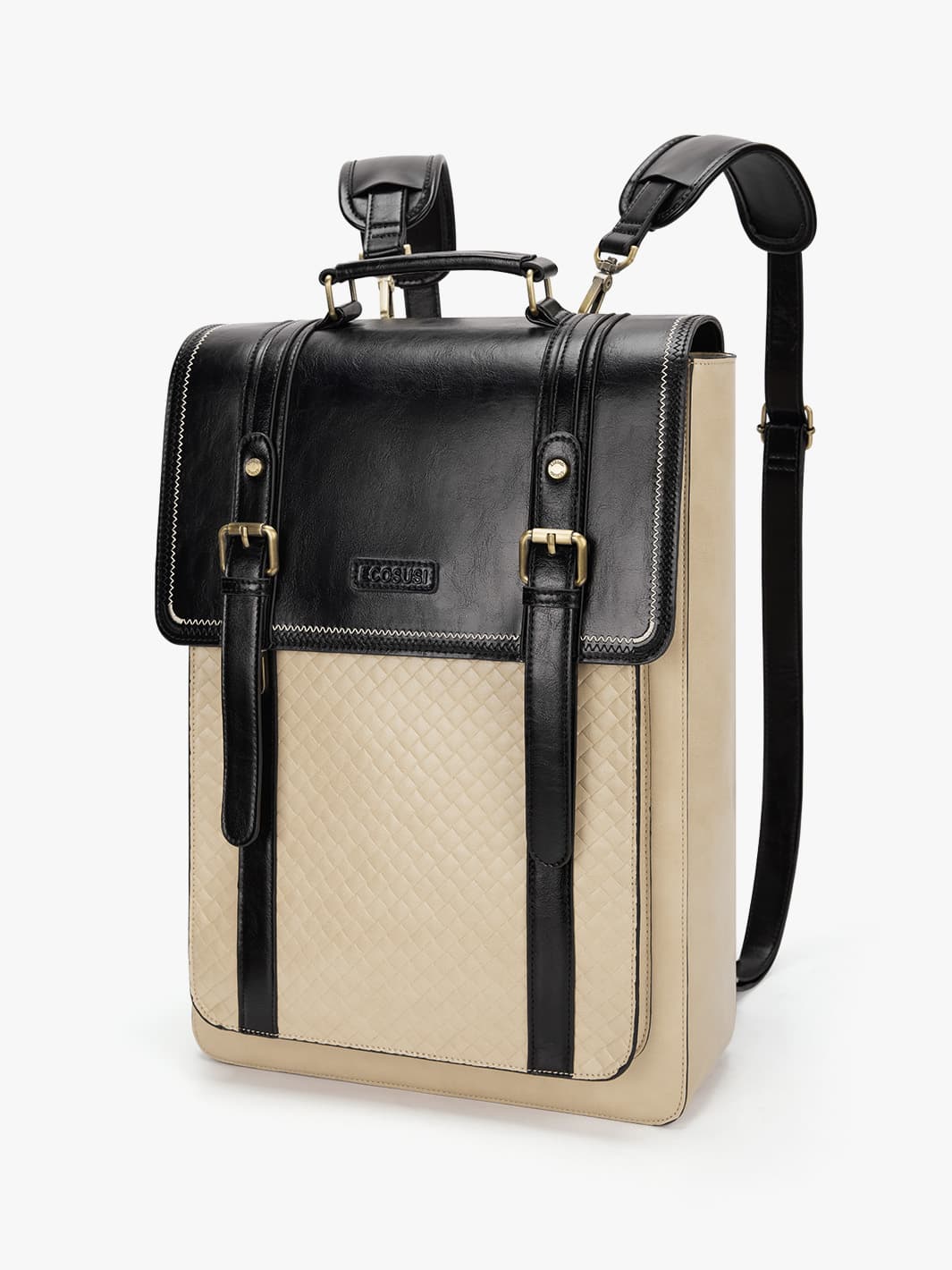 Dolce Weave Vegan Leather 15.6-Inch Backpack - Image 16