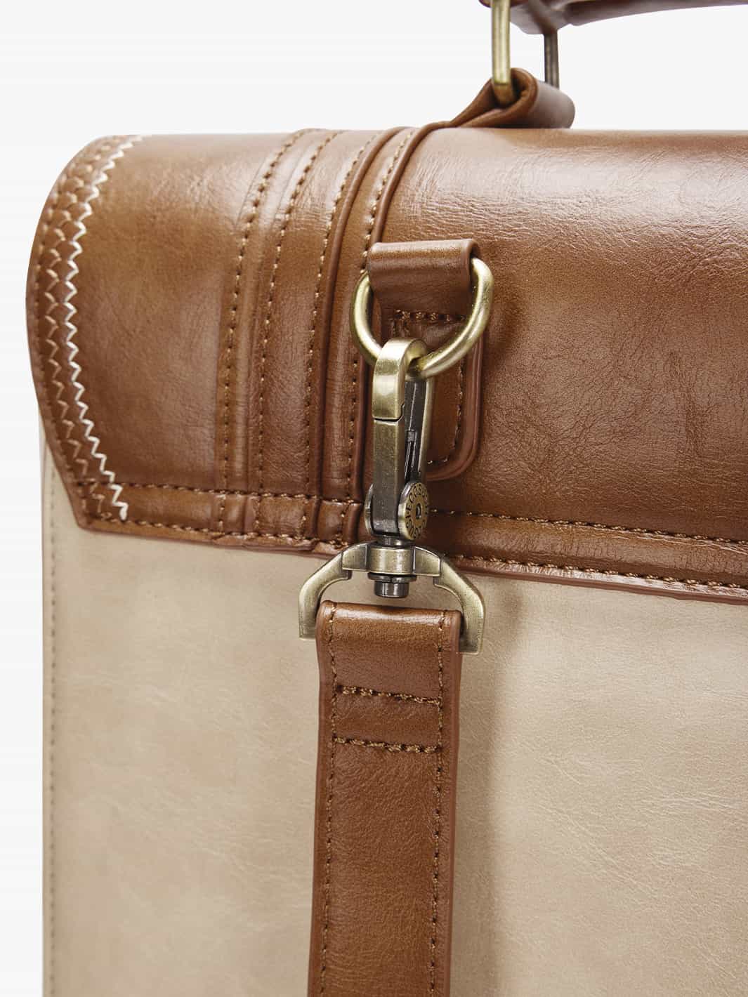 Dolce Weave Vegan Leather 15.6-Inch Backpack - Image 9
