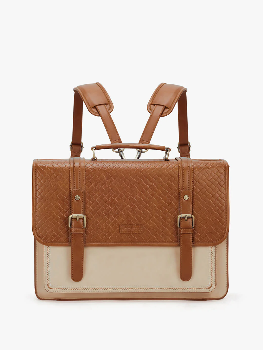 Dolce Weave Vegan Leather 15.6-Inch Briefcase - Image 3