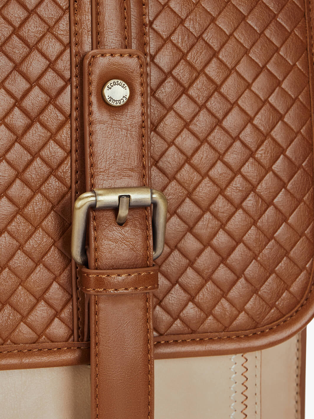 Dolce Weave Vegan Leather 15.6-Inch Briefcase - Image 6