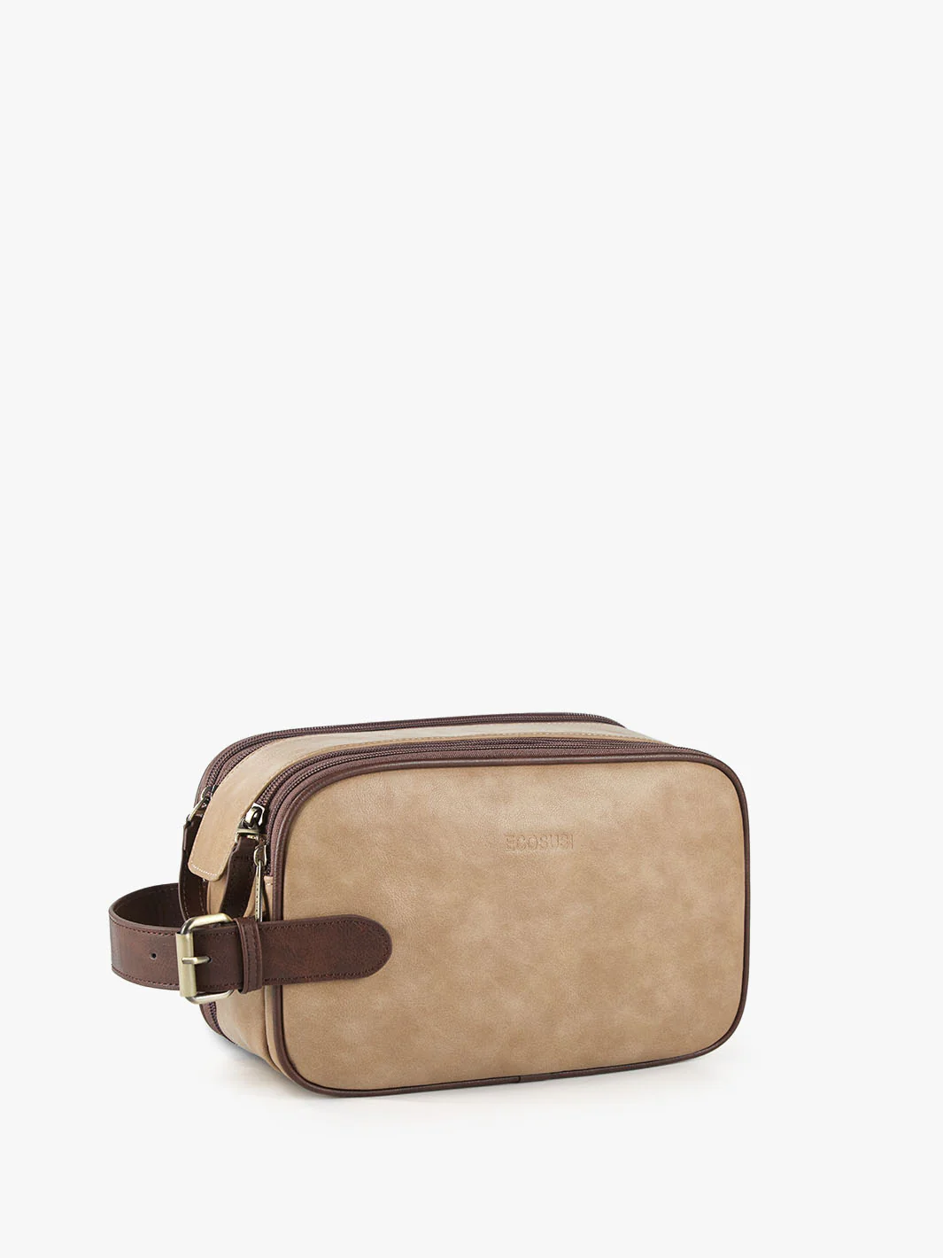 Elena Large Vegan Leather Toiletry Bag - Image 15