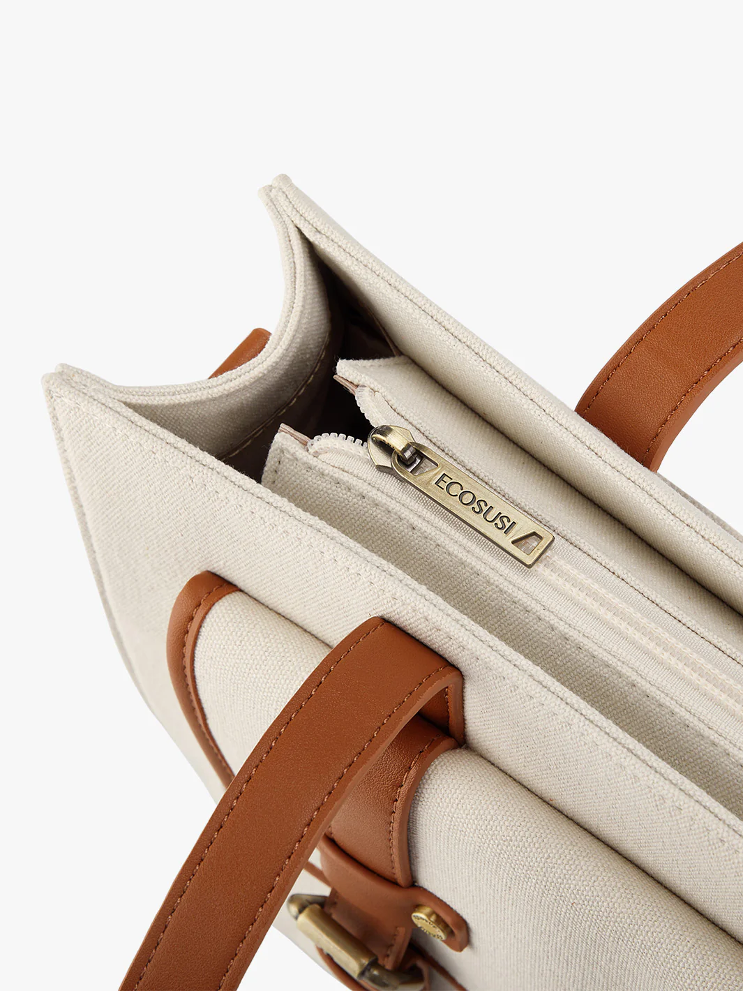 Olivia's Canvas 13" Vegan Leather Tote - Image 8