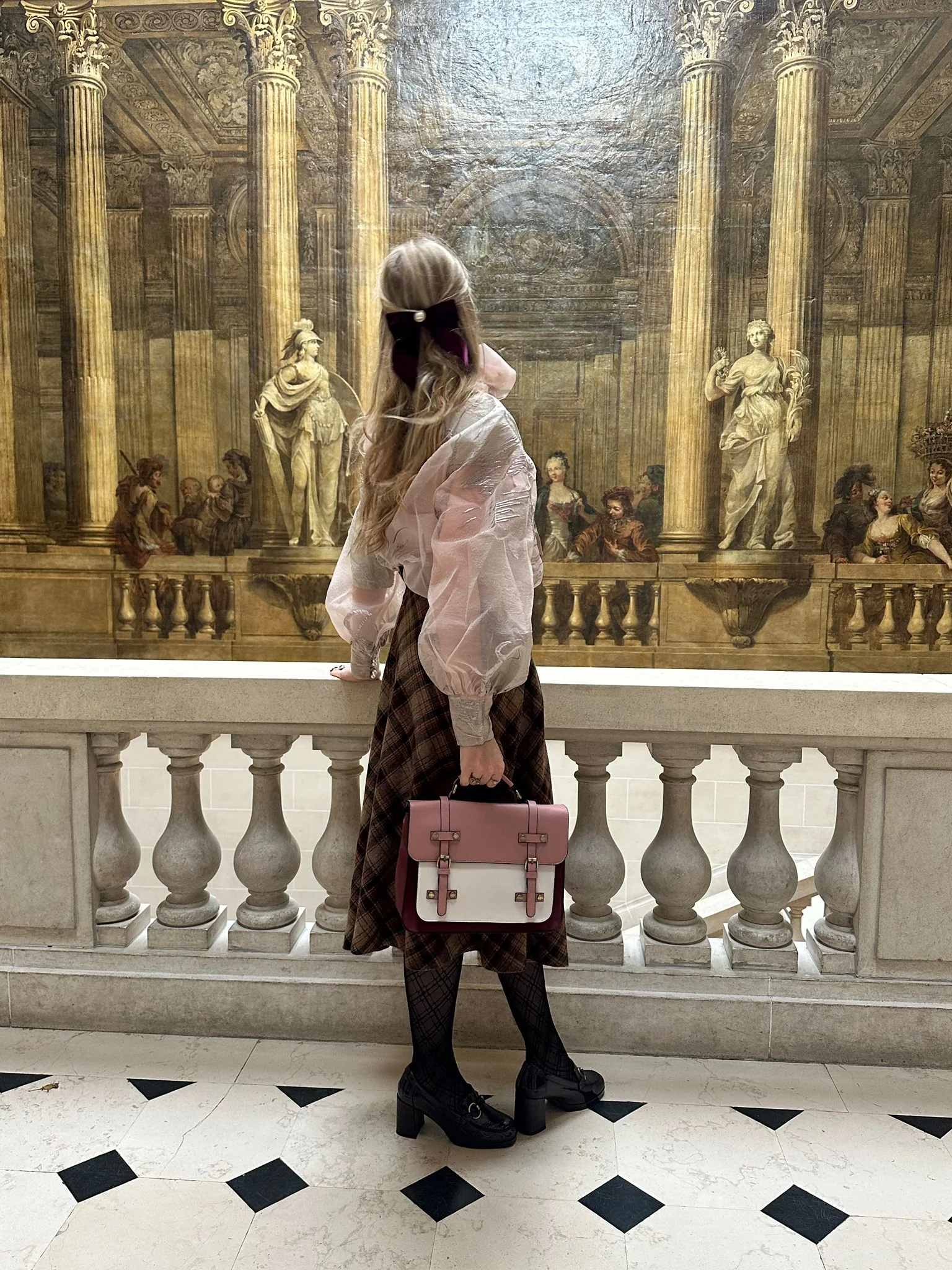 Sombre Mini Crossbody Vintage Briefcase - Image 14