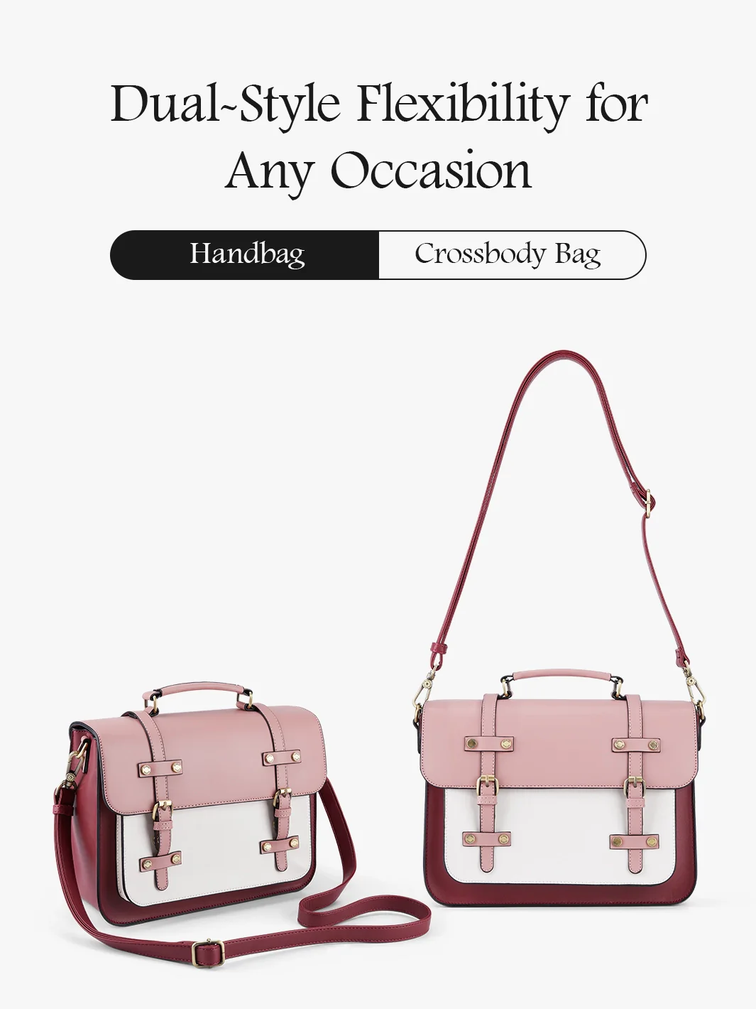Sombre Mini Crossbody Vintage Briefcase - Image 16