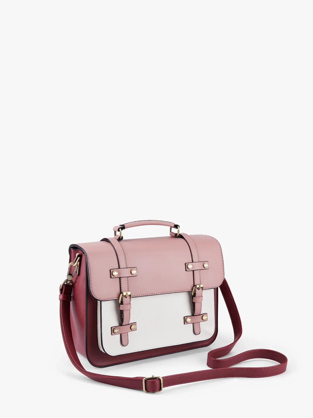 Sombre Mini Crossbody Vintage Briefcase - Image 20